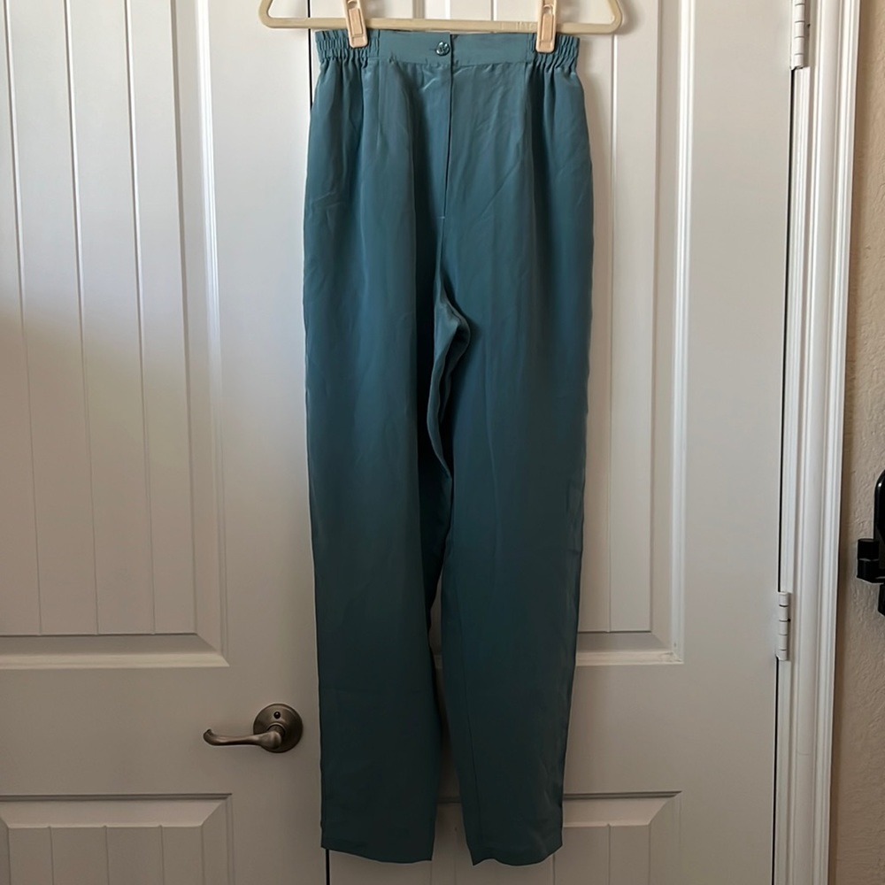 Casual silk pants